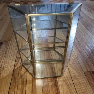 Vintage Style Hanging Glass Jewelry Box